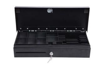 Metal компактный кассовый аппарат/Lockable ящик 170A наличных денег с 6 регулируемыми отсеками